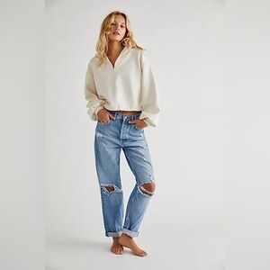 NWT! BOYISH The Toby Denim Jeans in Unfaithfully Yours Tapered Distressed Sz 28